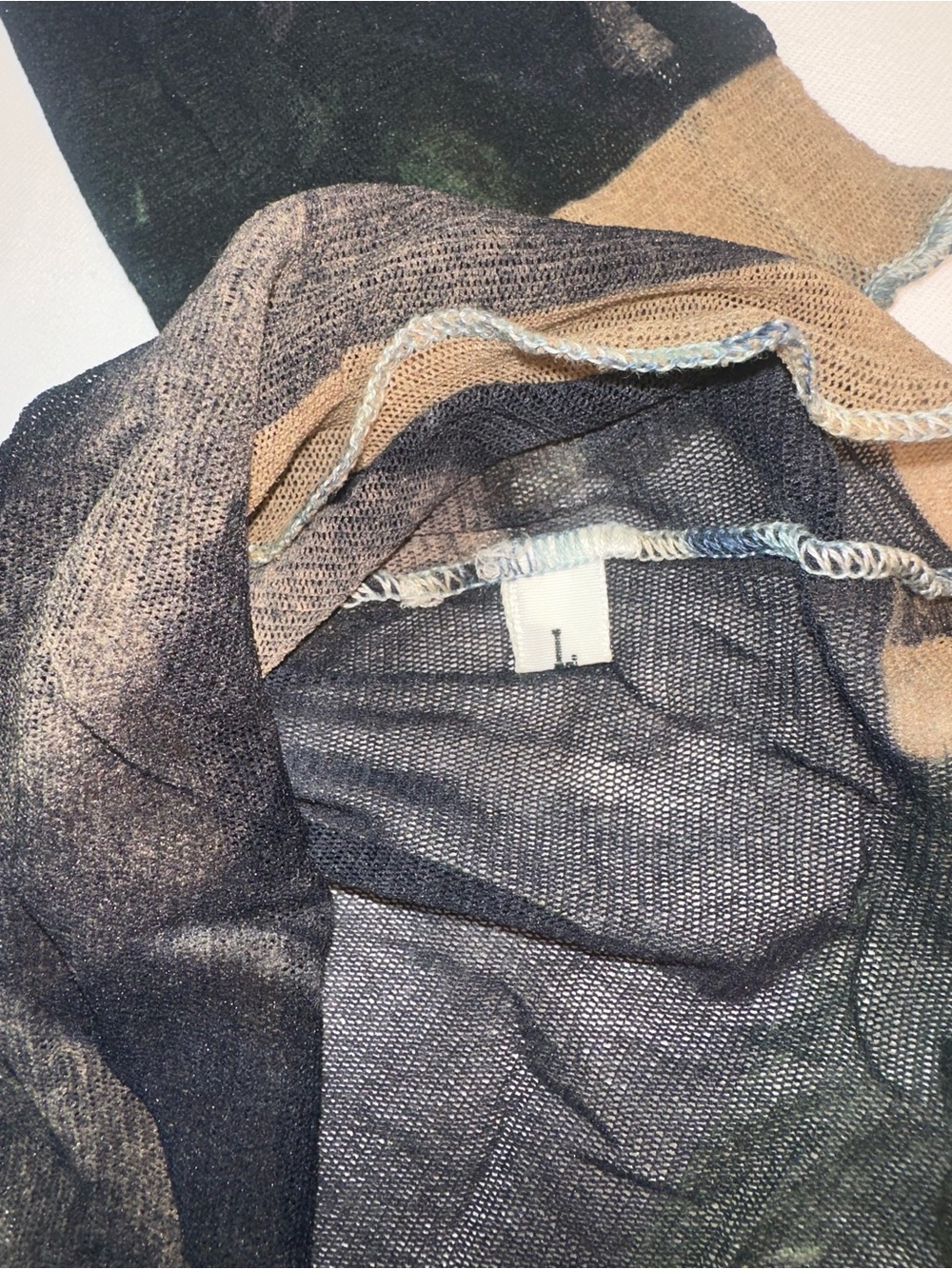 Jean Paul Gaultier SS95 "Creation of Adam" Top Mesh Top VINTAGE Sz Lg (PM100210) - Picture 7 of 9